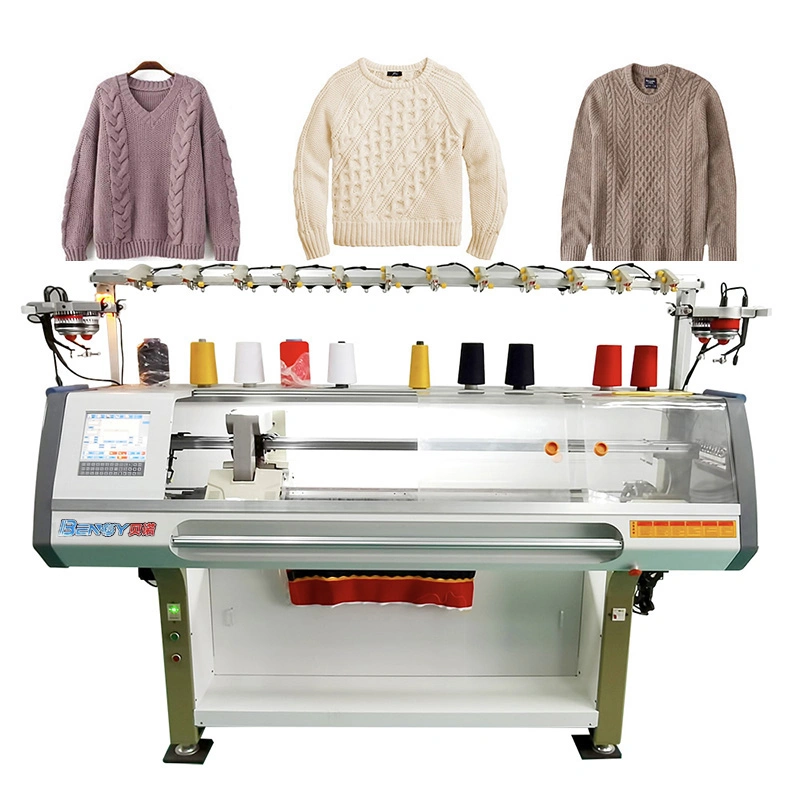 Fully Automatic 52 Inch Single System Sweater Computerized Flat Knitting Machine Price for Sale